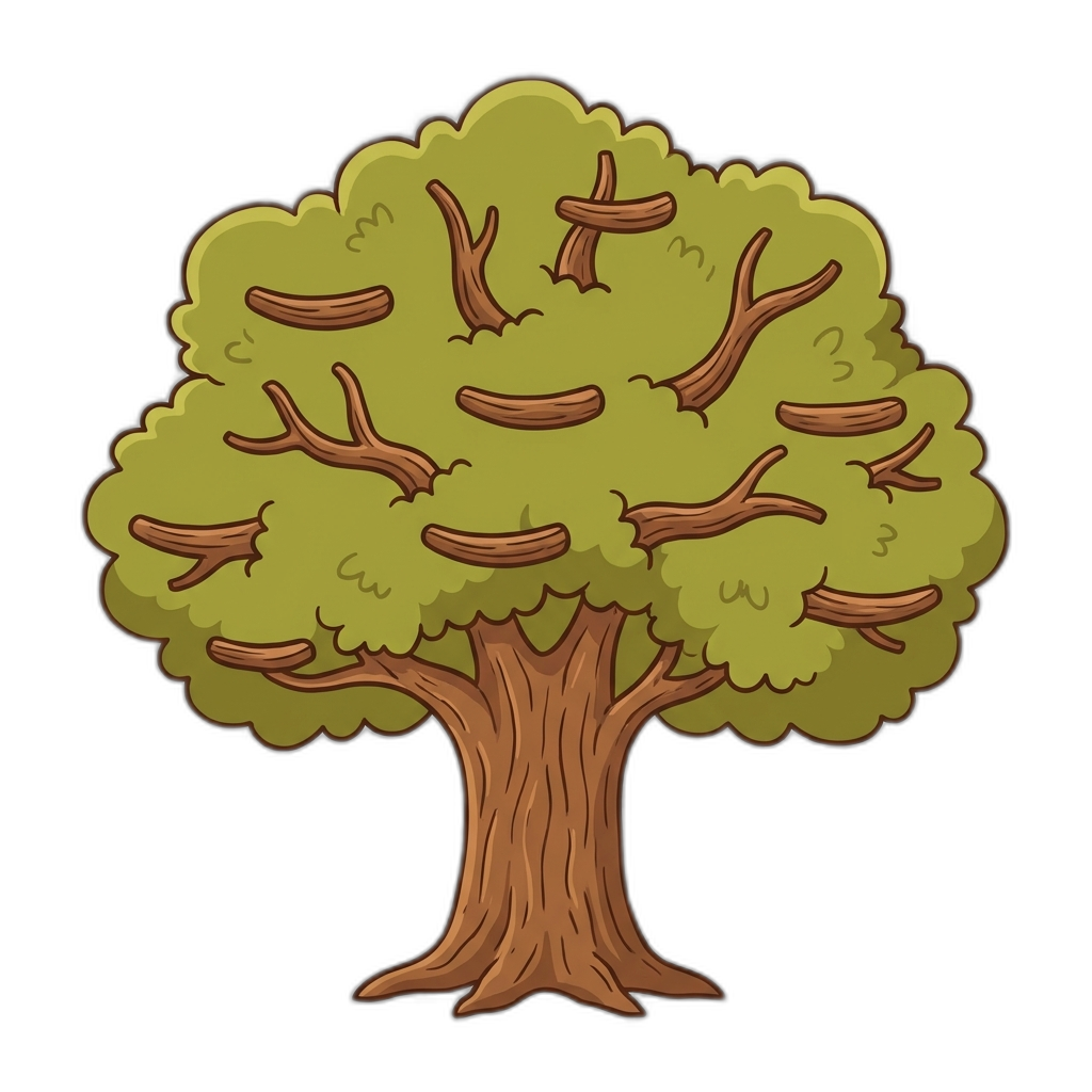 Oak tree — Lory perches